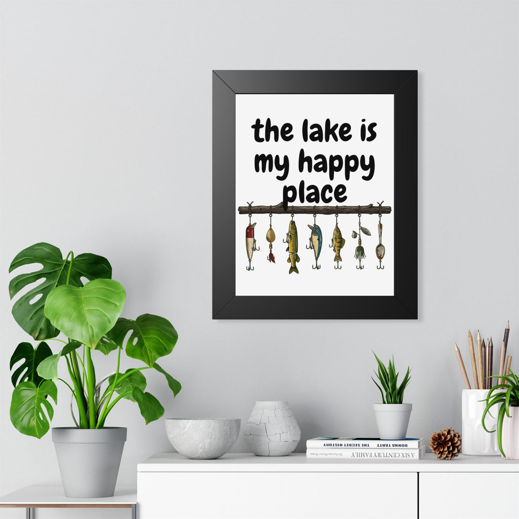 The Lake is My Happy Place - Wall Art