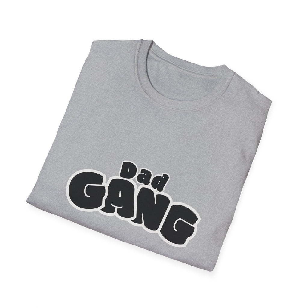 Dad Gang T‑Shirt — Retro Bubble Letter Fathers' Tee (Father's Day Gift)