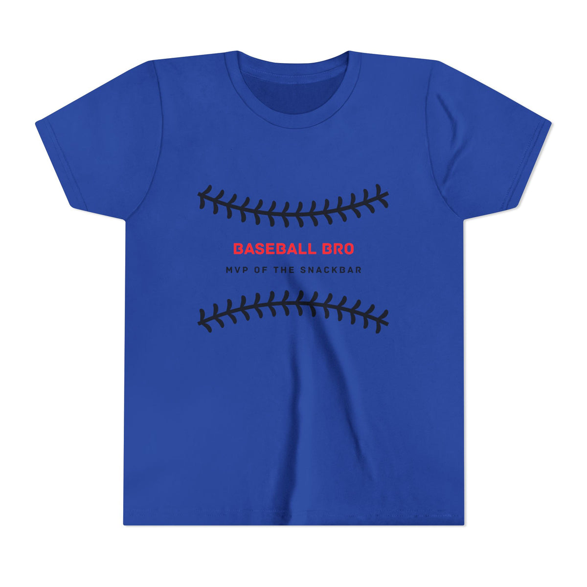 Baseball Bro Youth Tee – "MVP of the Snackbar" Kids Baseball T-Shirt