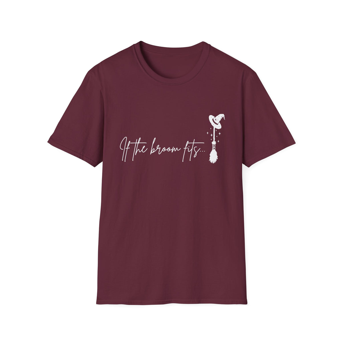 If the Broom Fits T-Shirt — Witchy Halloween Graphic Tee