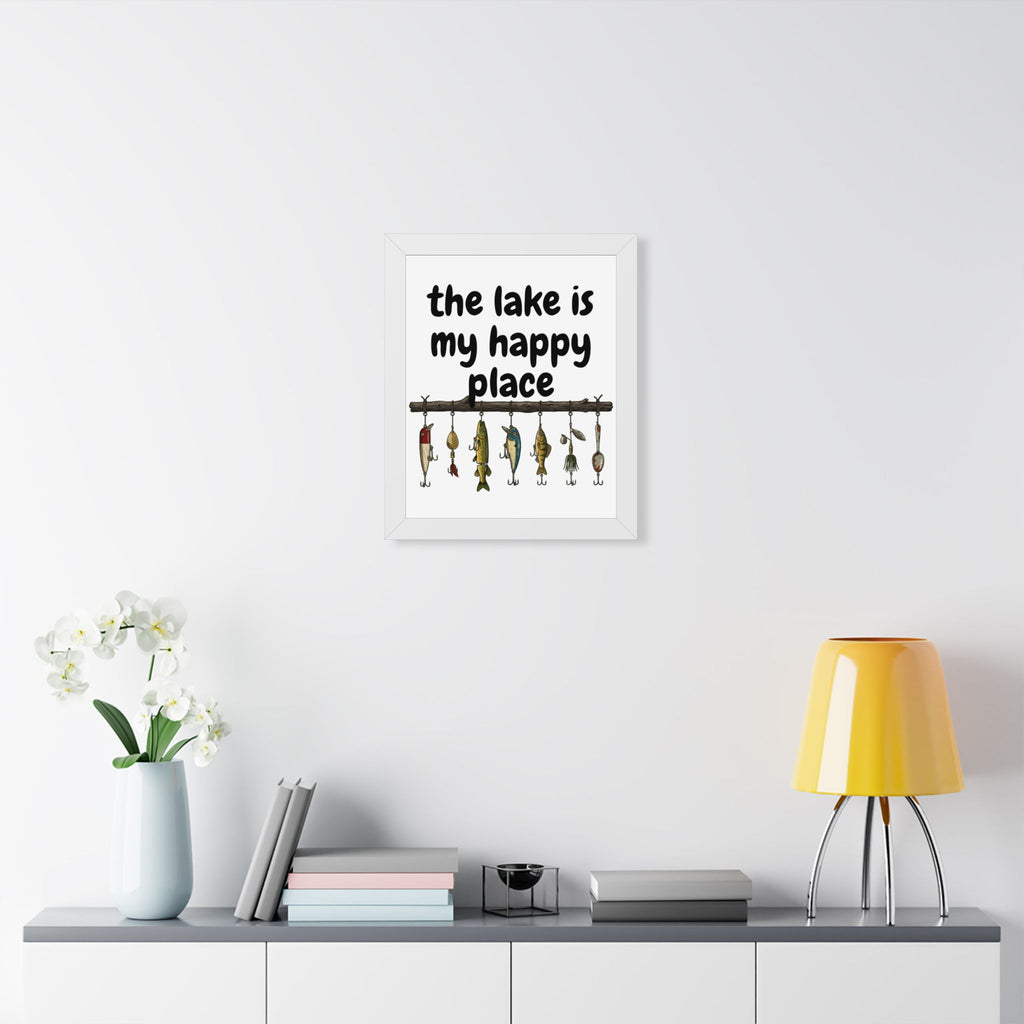 The Lake is My Happy Place - Wall Art