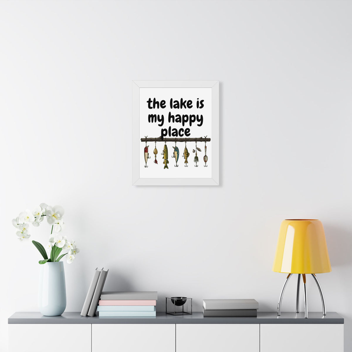 The Lake is My Happy Place - Wall Art