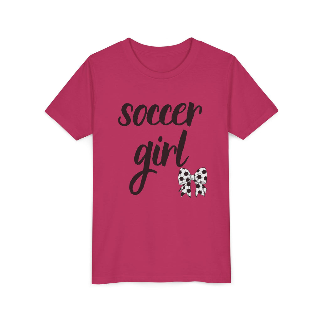 Soccer Girl Youth Tee - Cute Kids' Sports T-Shirt