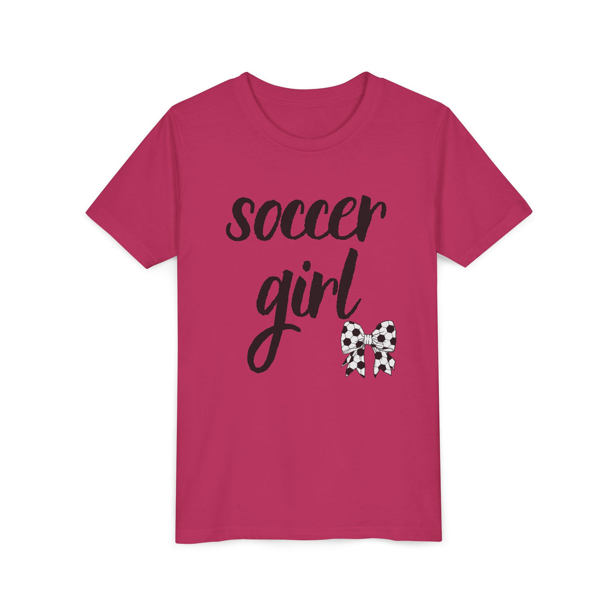 Soccer Girl Youth Tee - Cute Kids' Sports T-Shirt