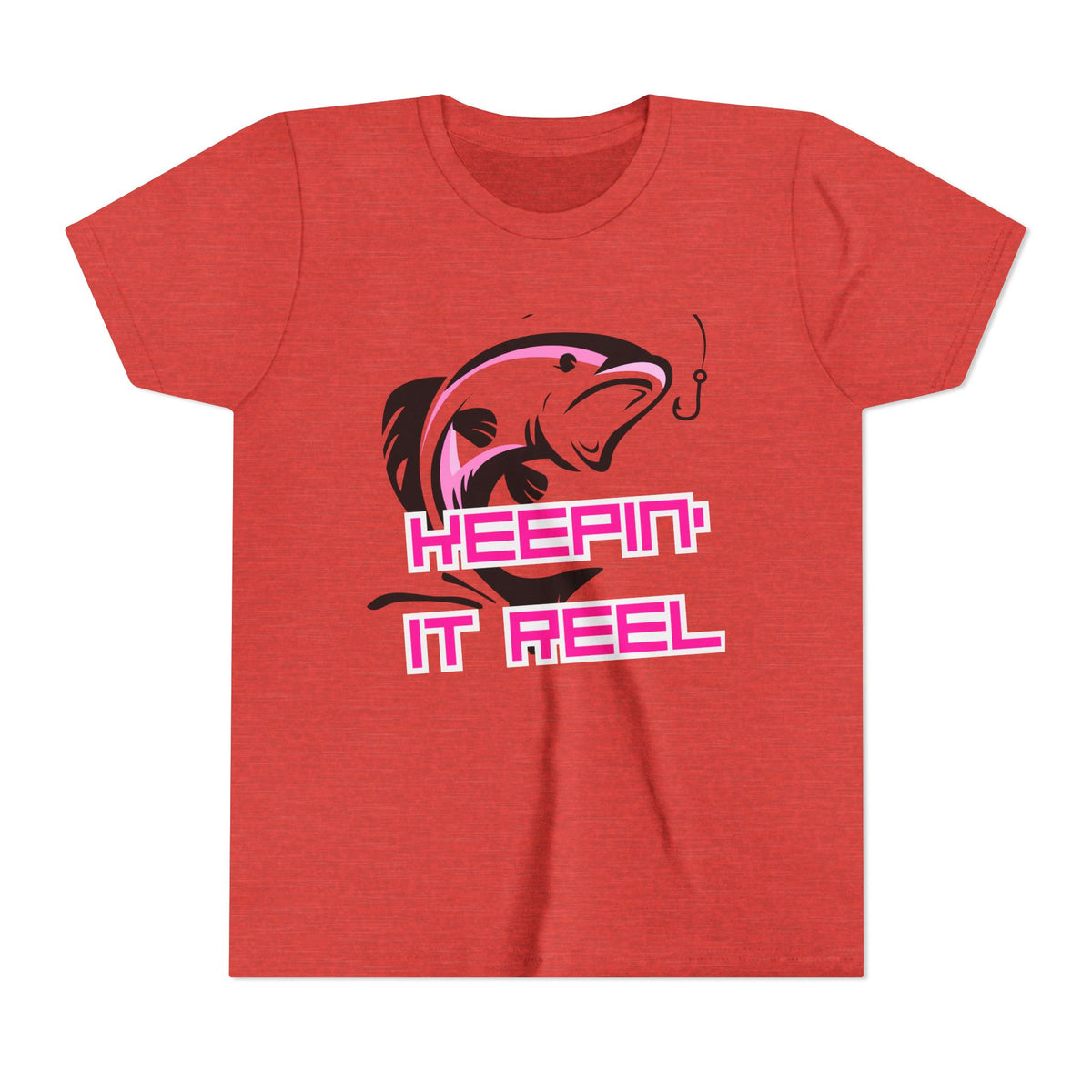 Youth Fishing Tee - "Keepin' It Reel" Graphic Shirt