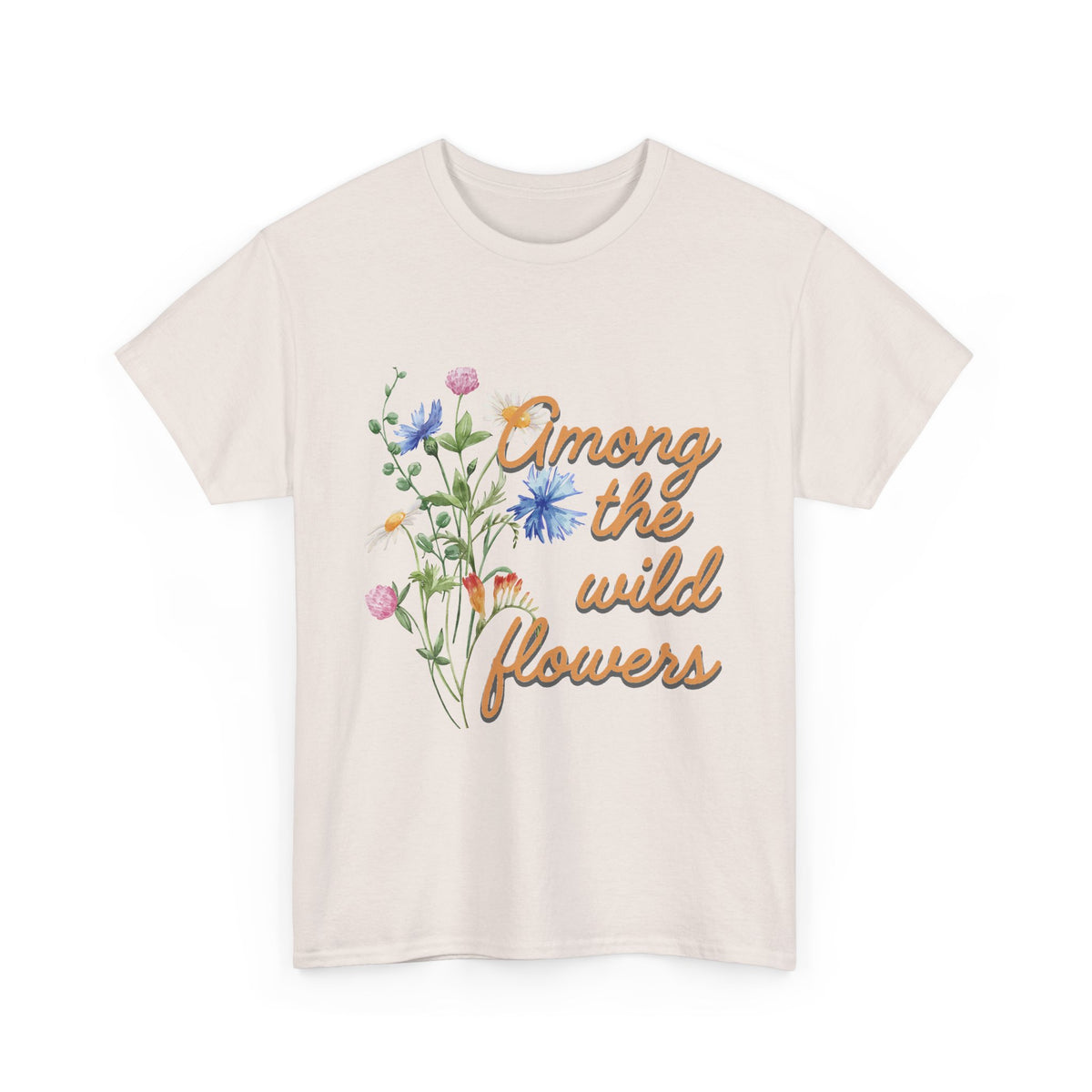 Among the Wild Flowers Tee — Floral Graphic T-Shirt
