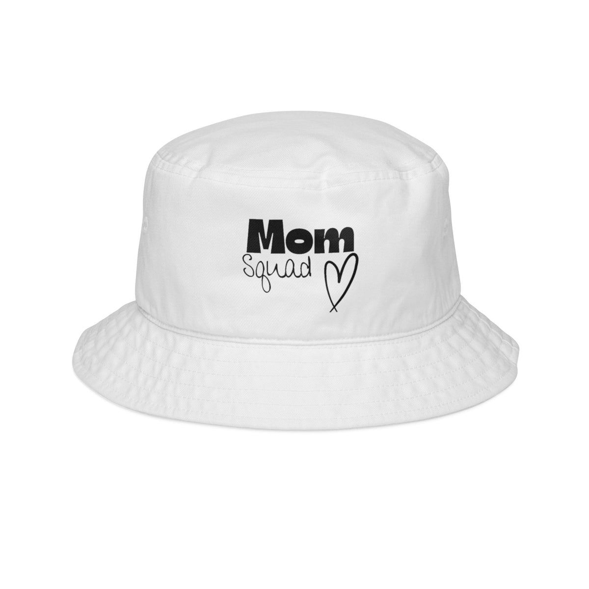 Mom Squad Bucket Hat — Cute Mom Heart Graphic Sun Hat