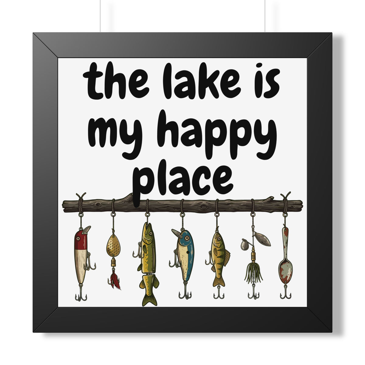 The Lake is My Happy Place - Wall Art
