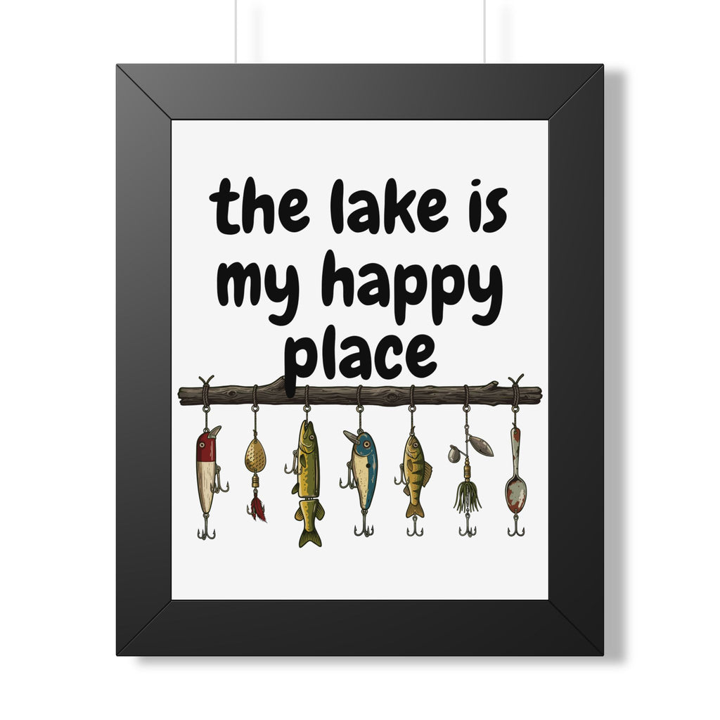 The Lake is My Happy Place - Wall Art