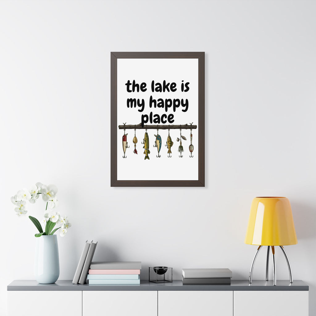 The Lake is My Happy Place - Wall Art