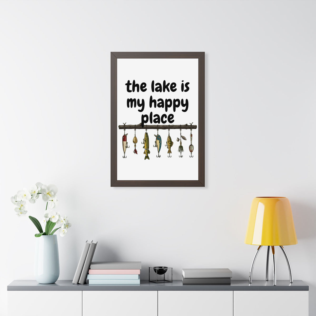 The Lake is My Happy Place - Wall Art