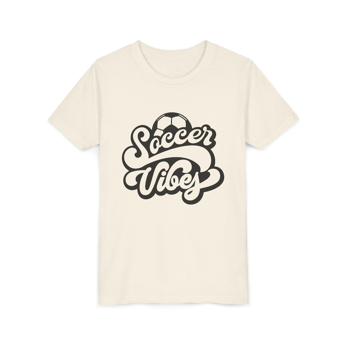 Soccer Vibes Youth Tee - Cute Kids' Sports T-Shirt