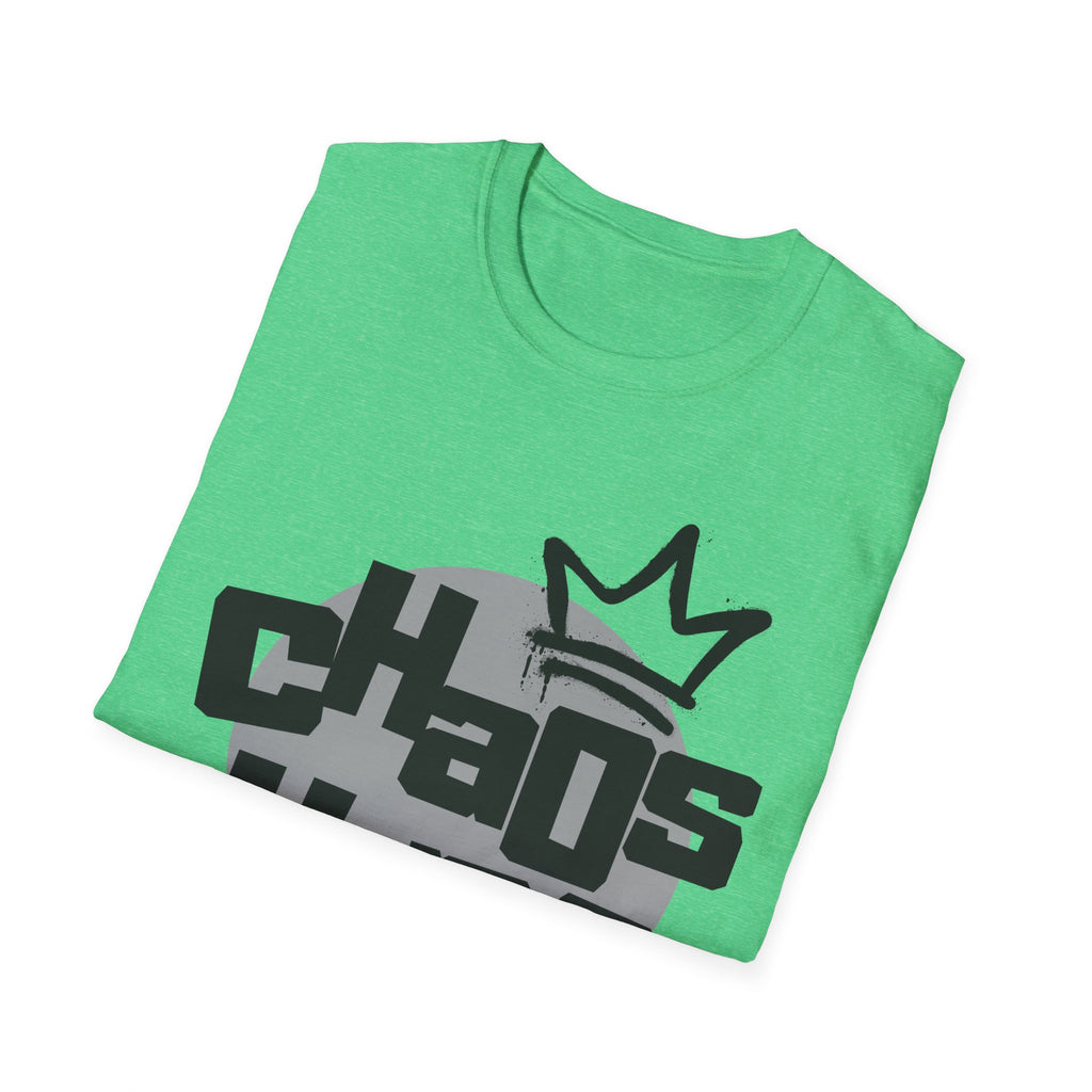 Chaos King T-Shirt — Retro Bubble Letter Tee for Fathers, Father’s Day Gift