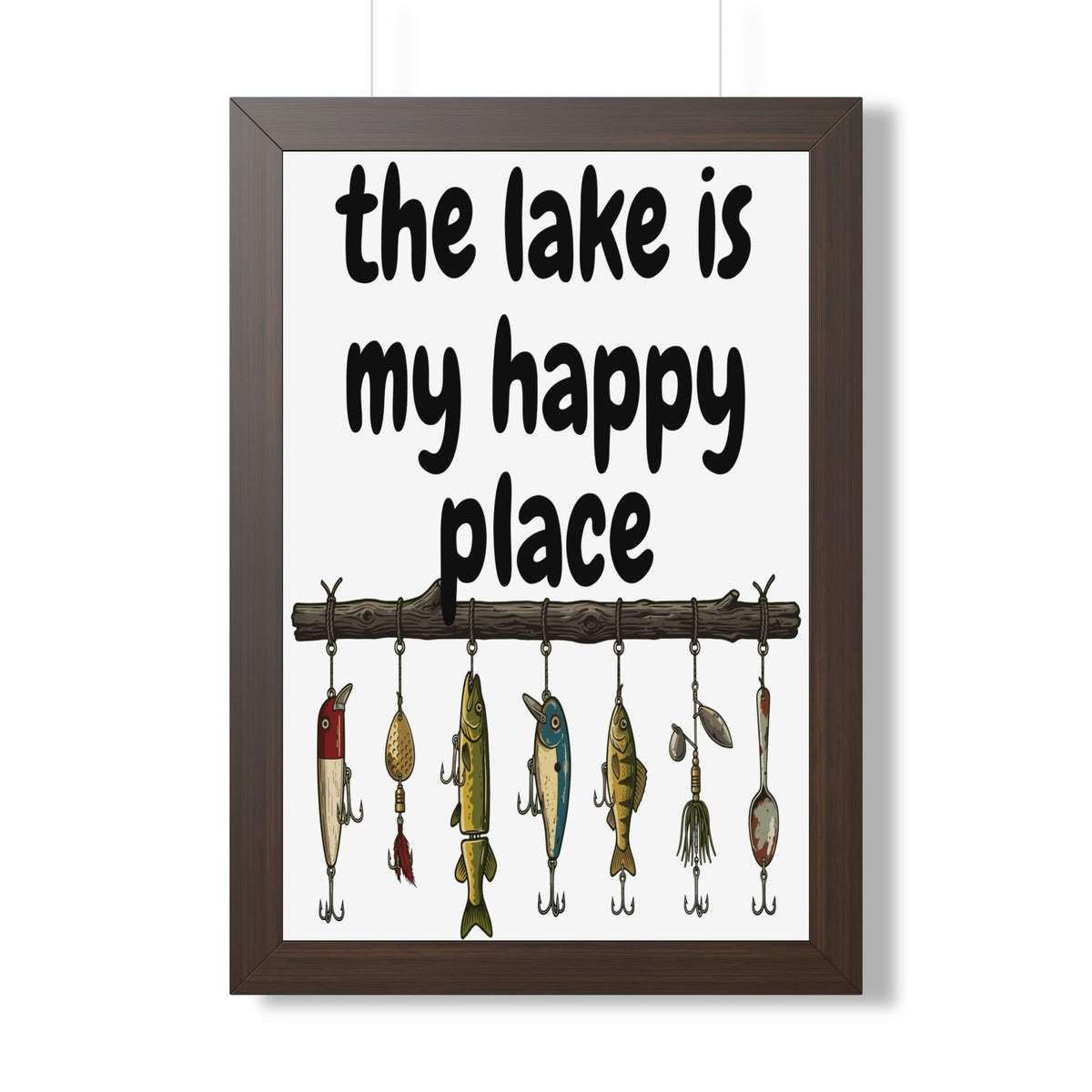 The Lake is My Happy Place - Wall Art