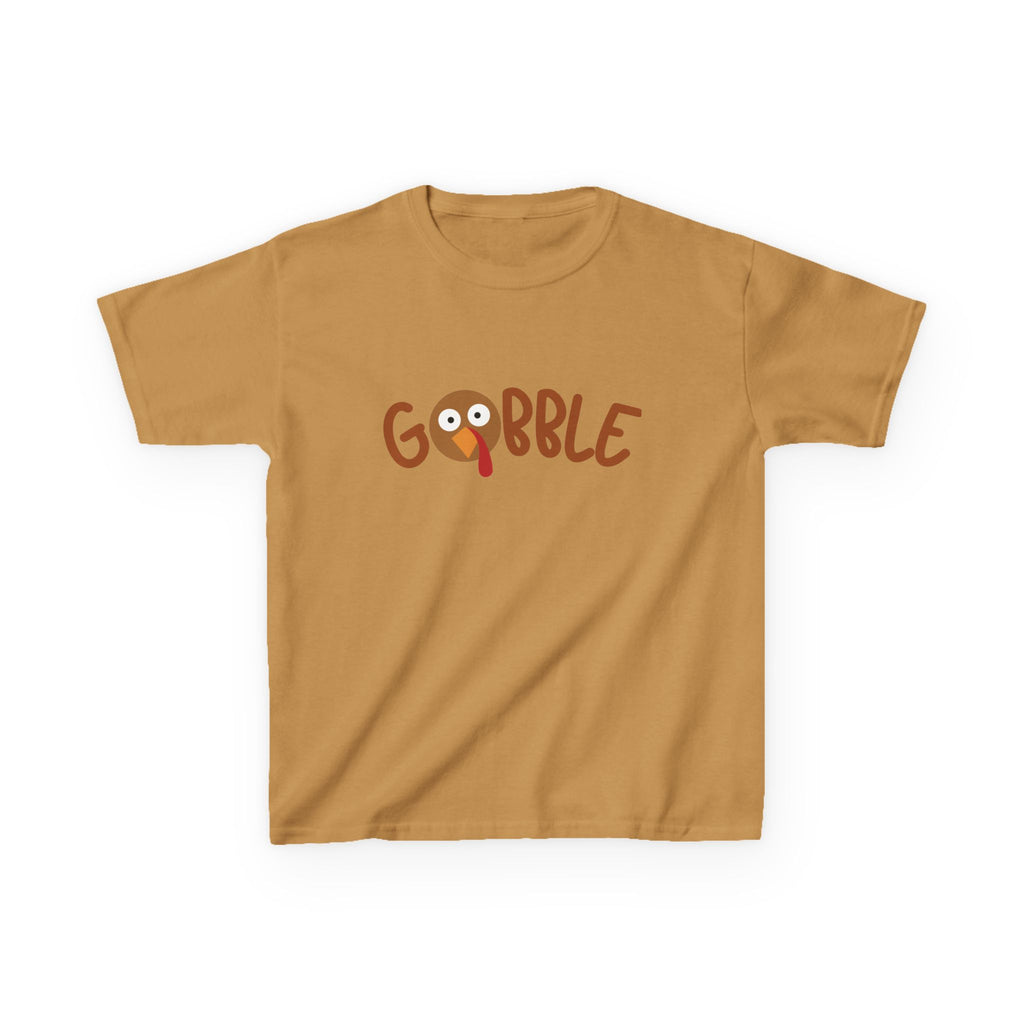 Kids Gobble Thanksgiving Turkey Tee