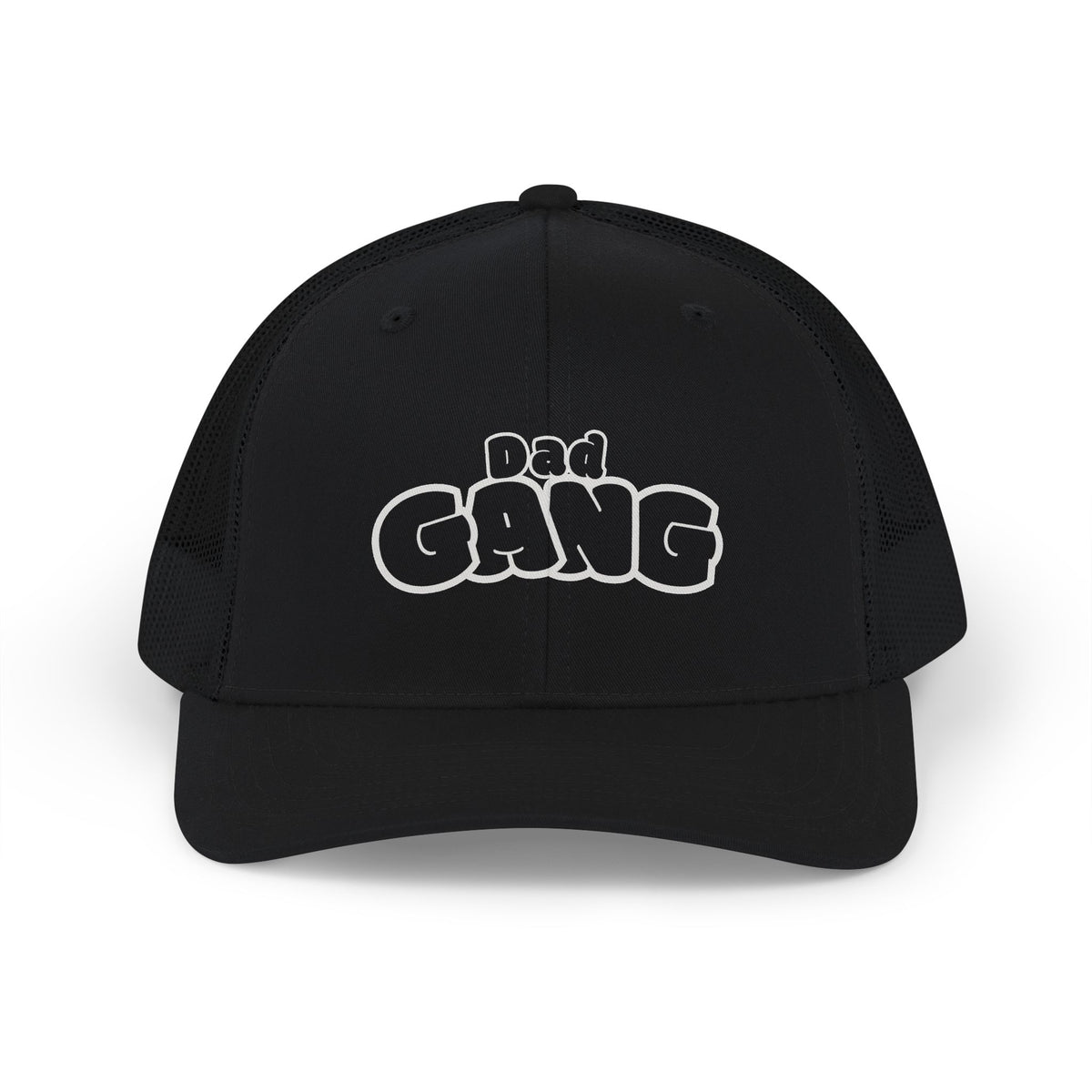 Dad Gang Snapback Trucker Hat — Embroidered Retro Dad Cap, Father's Day Gift