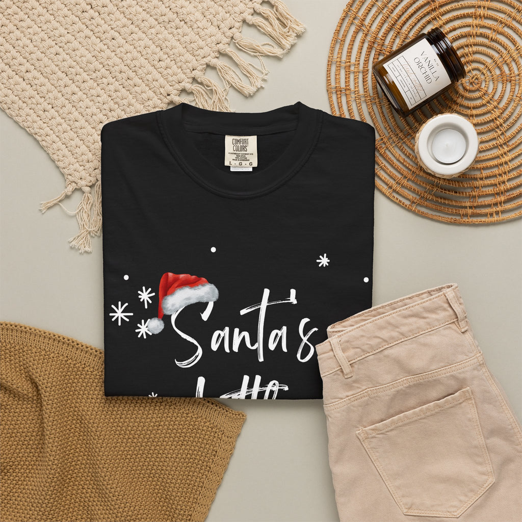 Santa's Little Helper T-Shirt — Women's Christmas Holiday Tee
