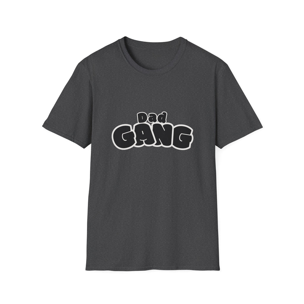 Dad Gang T‑Shirt — Retro Bubble Letter Fathers' Tee (Father's Day Gift)