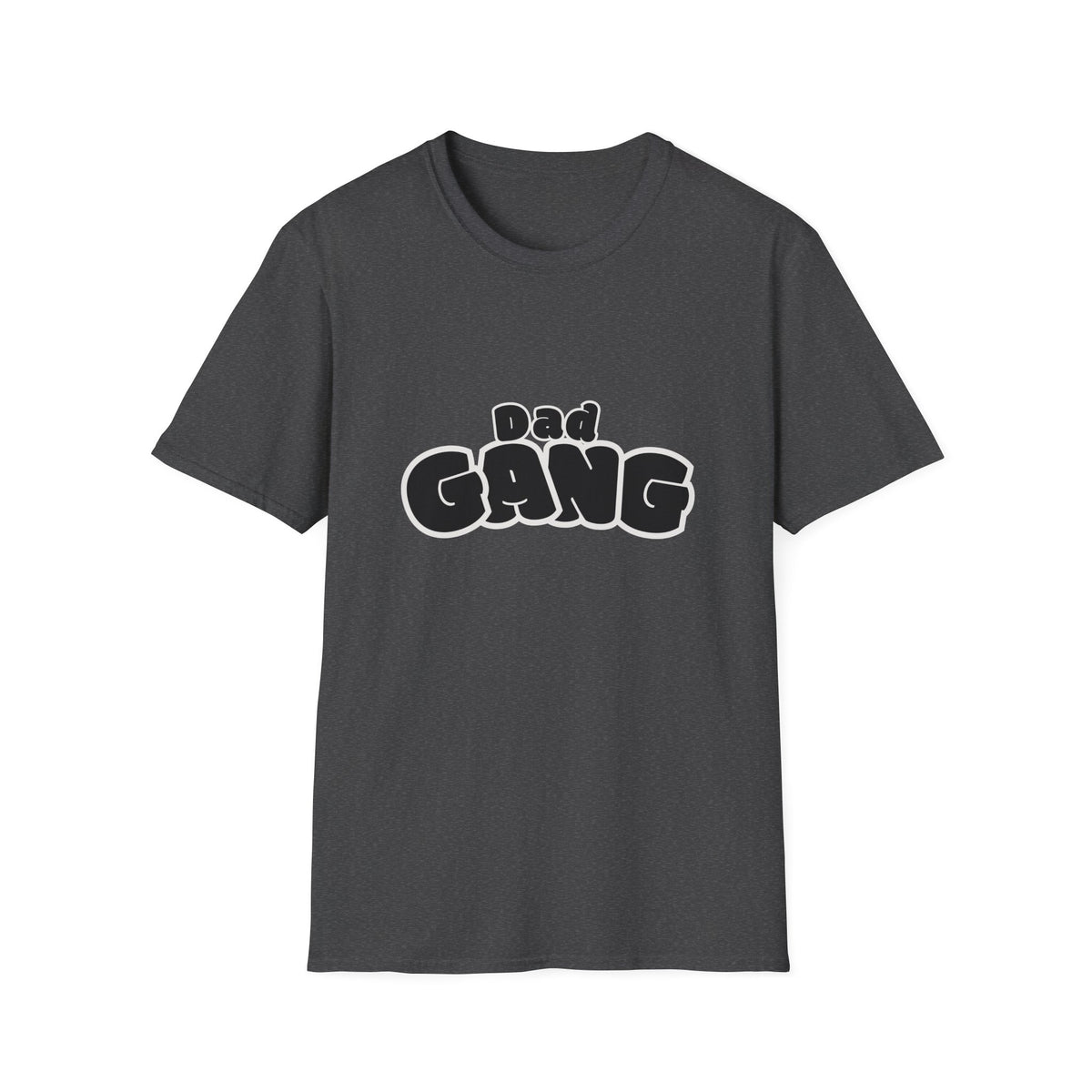 Dad Gang T‑Shirt — Retro Bubble Letter Fathers' Tee (Father's Day Gift)