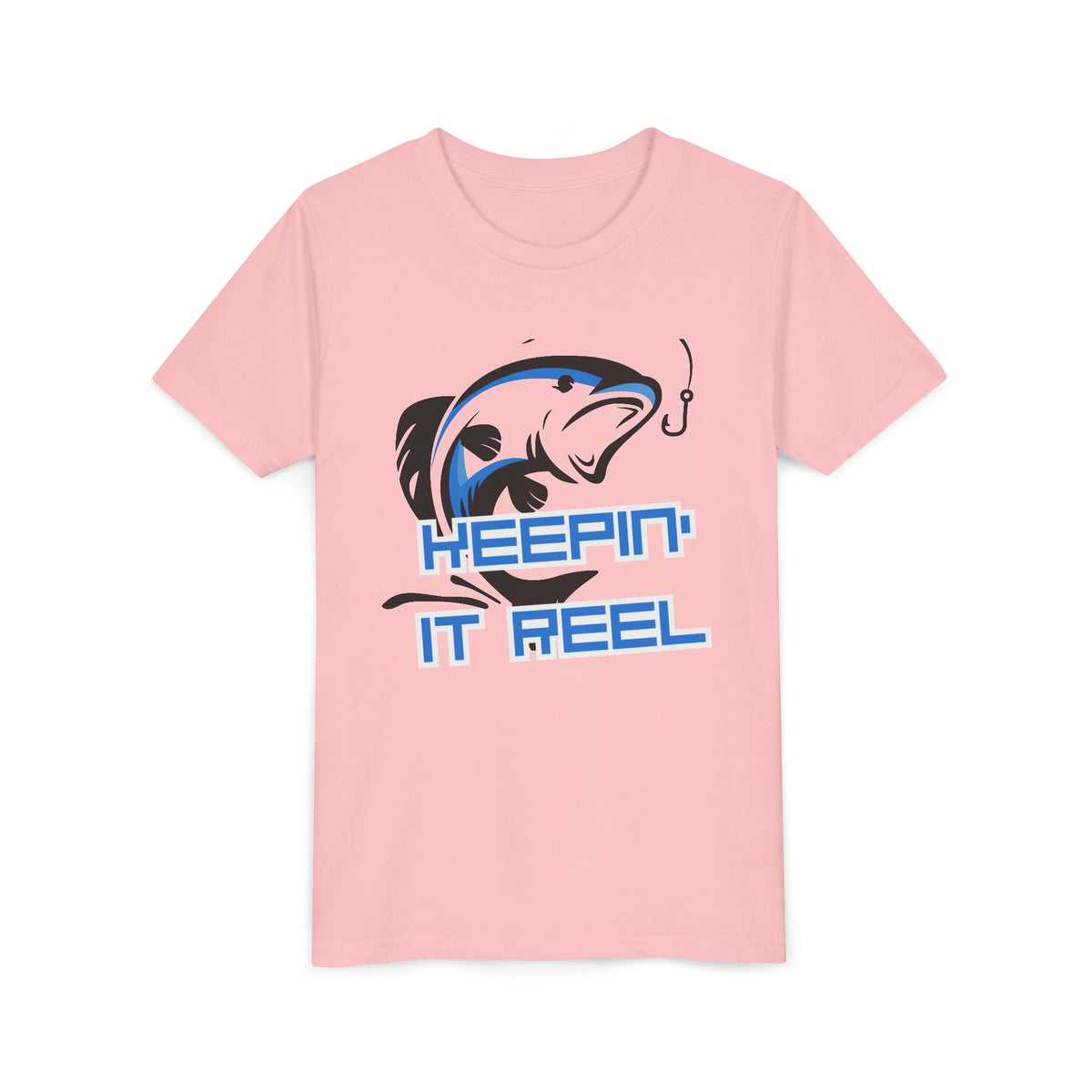 Youth Fishing Tee - "Keepin' It Reel" Graphic Shirt