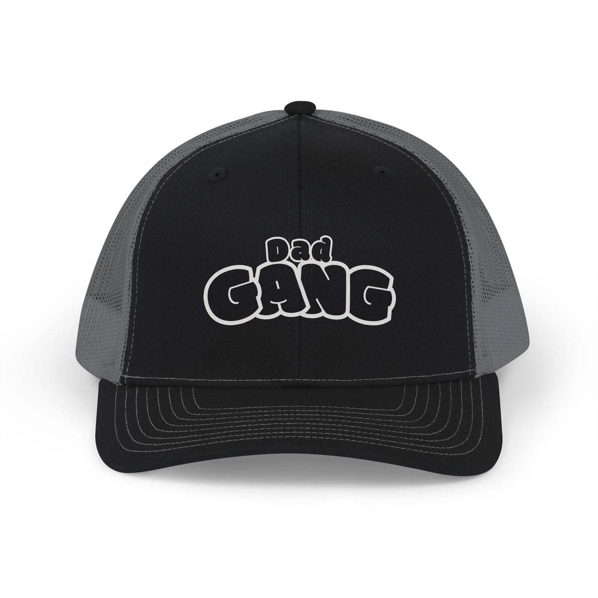 Dad Gang Snapback Trucker Hat — Embroidered Retro Dad Cap, Father's Day Gift