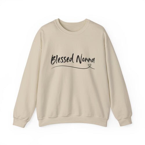 Blessed Nonna Crewneck Sweatshirt — Cozy Grandma Gift