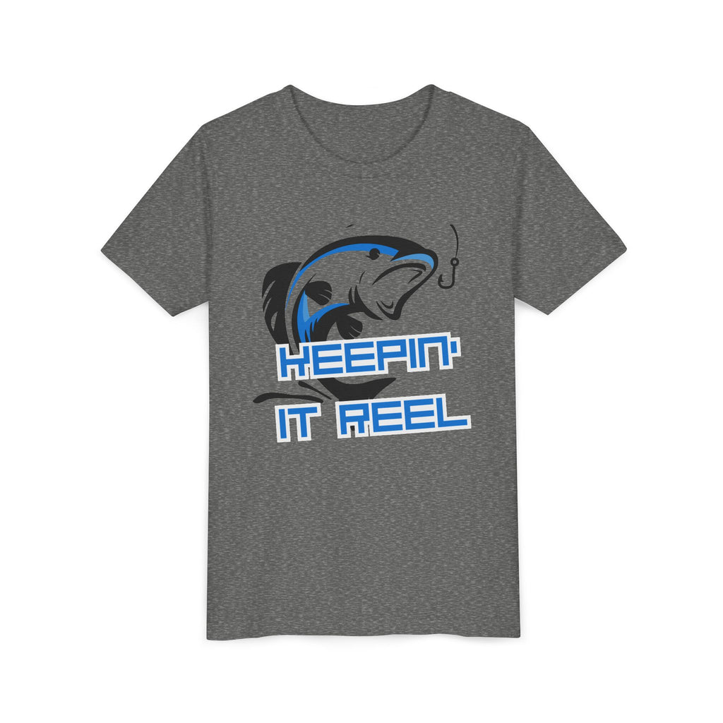 Youth Fishing Tee - "Keepin' It Reel" Graphic Shirt