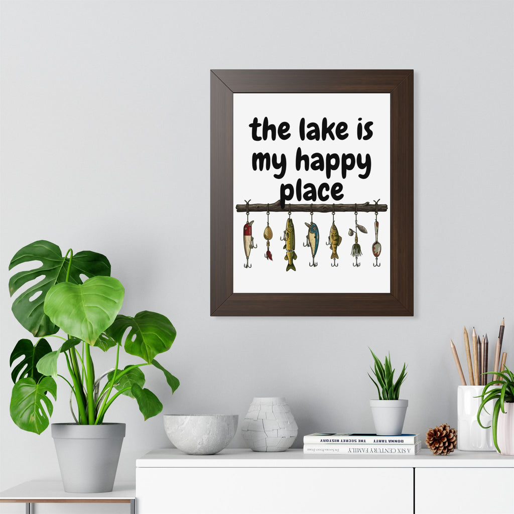 The Lake is My Happy Place - Wall Art