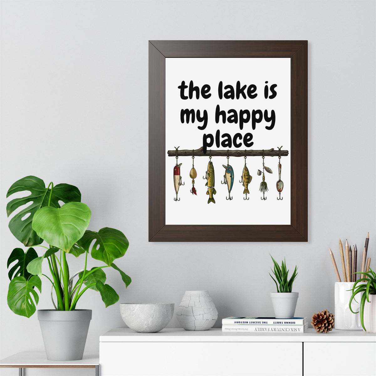 The Lake is My Happy Place - Wall Art