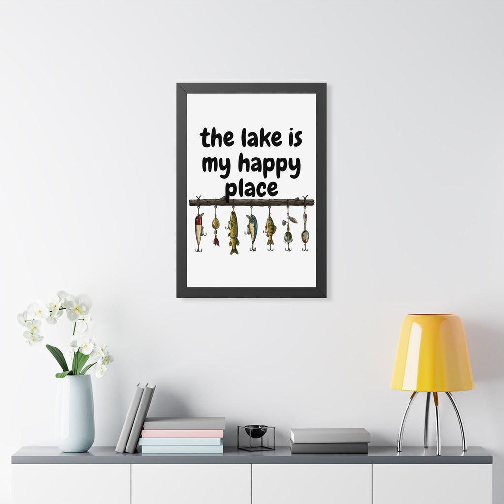 The Lake is My Happy Place - Wall Art