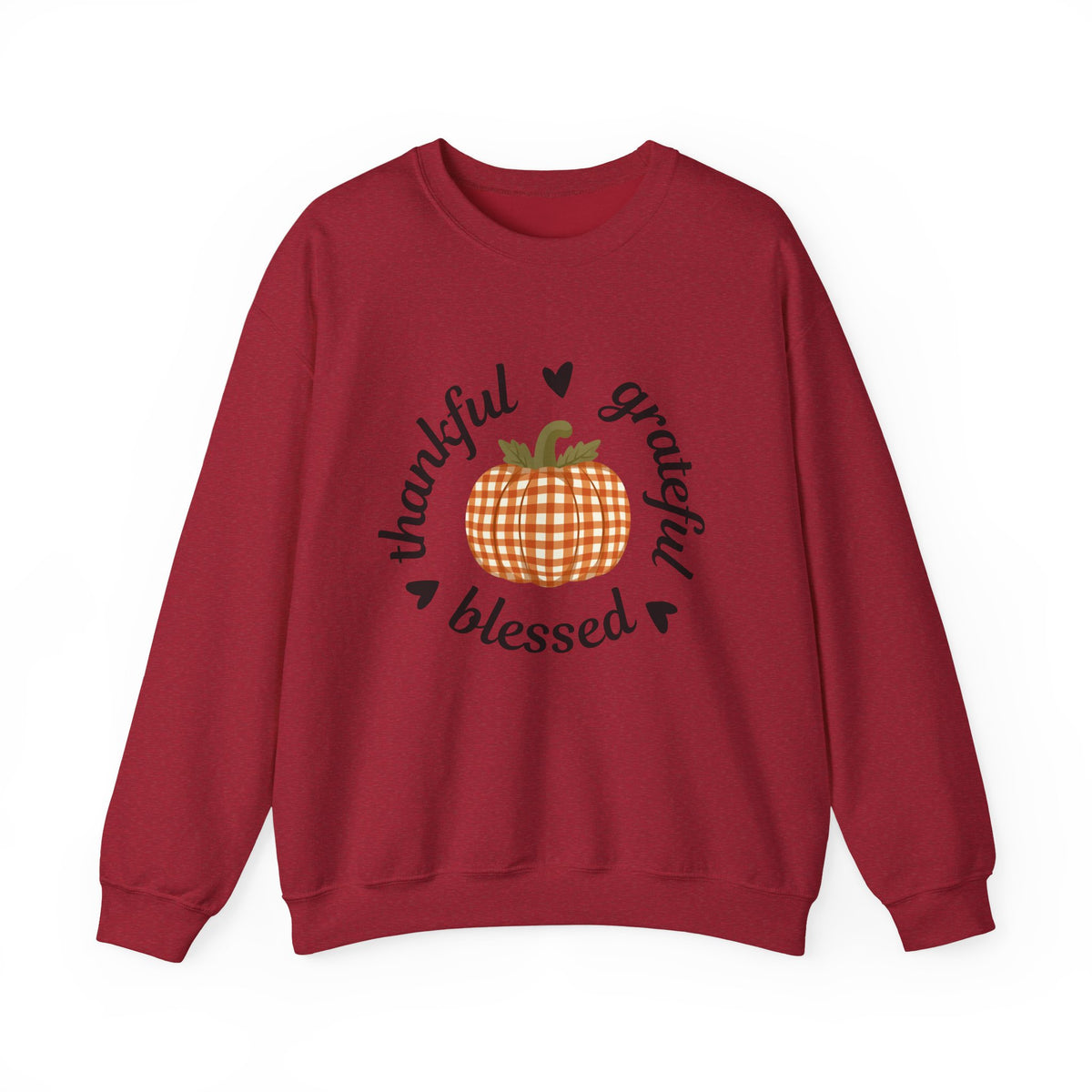 Thankful Grateful Blessed Sweatshirt — Pumpkin Fall Crewneck