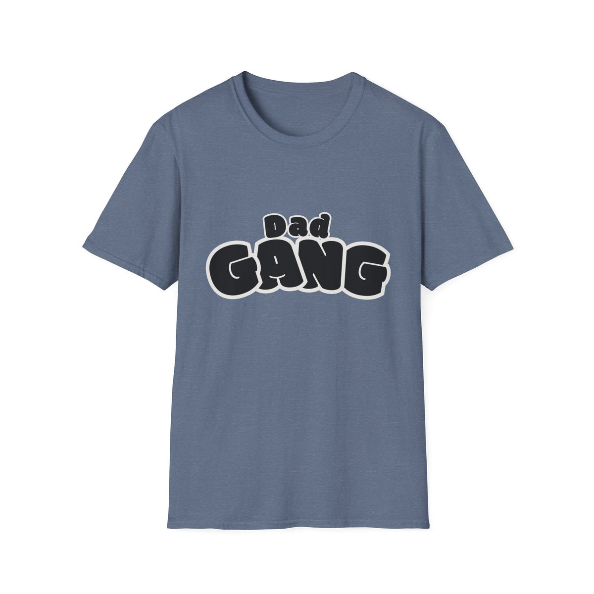 Dad Gang T-Shirt — Retro Bubble Letter Tee for Fathers, Father’s Day Gift