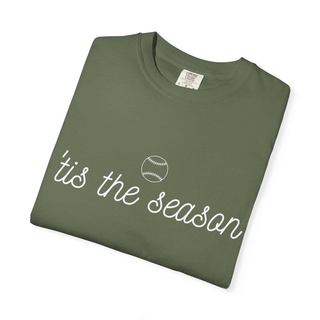 Women's T-Shirt — 'tis the season' Baseball Tee
