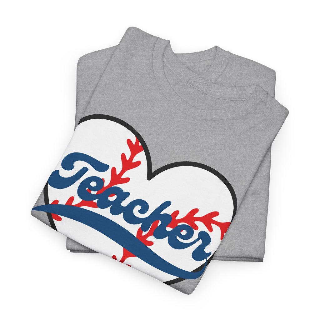 Teacher Baseball Heart T-Shirt