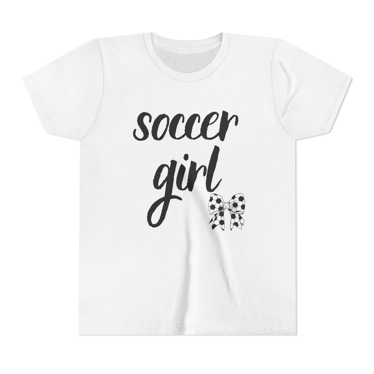 Soccer Girl Youth Tee - Cute Kids' Sports T-Shirt
