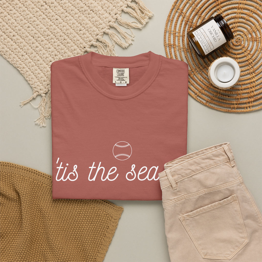Women's T-Shirt — 'tis the season' Baseball Tee