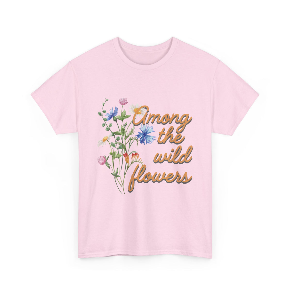 Among the Wild Flowers Tee — Floral Graphic T-Shirt