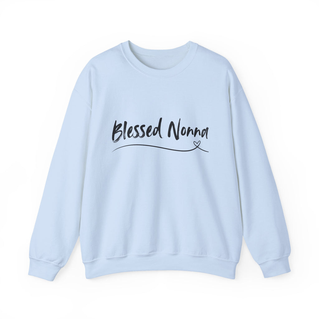 Blessed Nonna Crewneck Sweatshirt — Cozy Grandma Gift