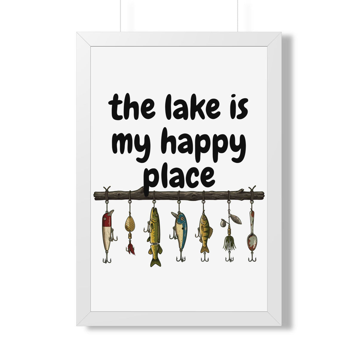 The Lake is My Happy Place - Wall Art