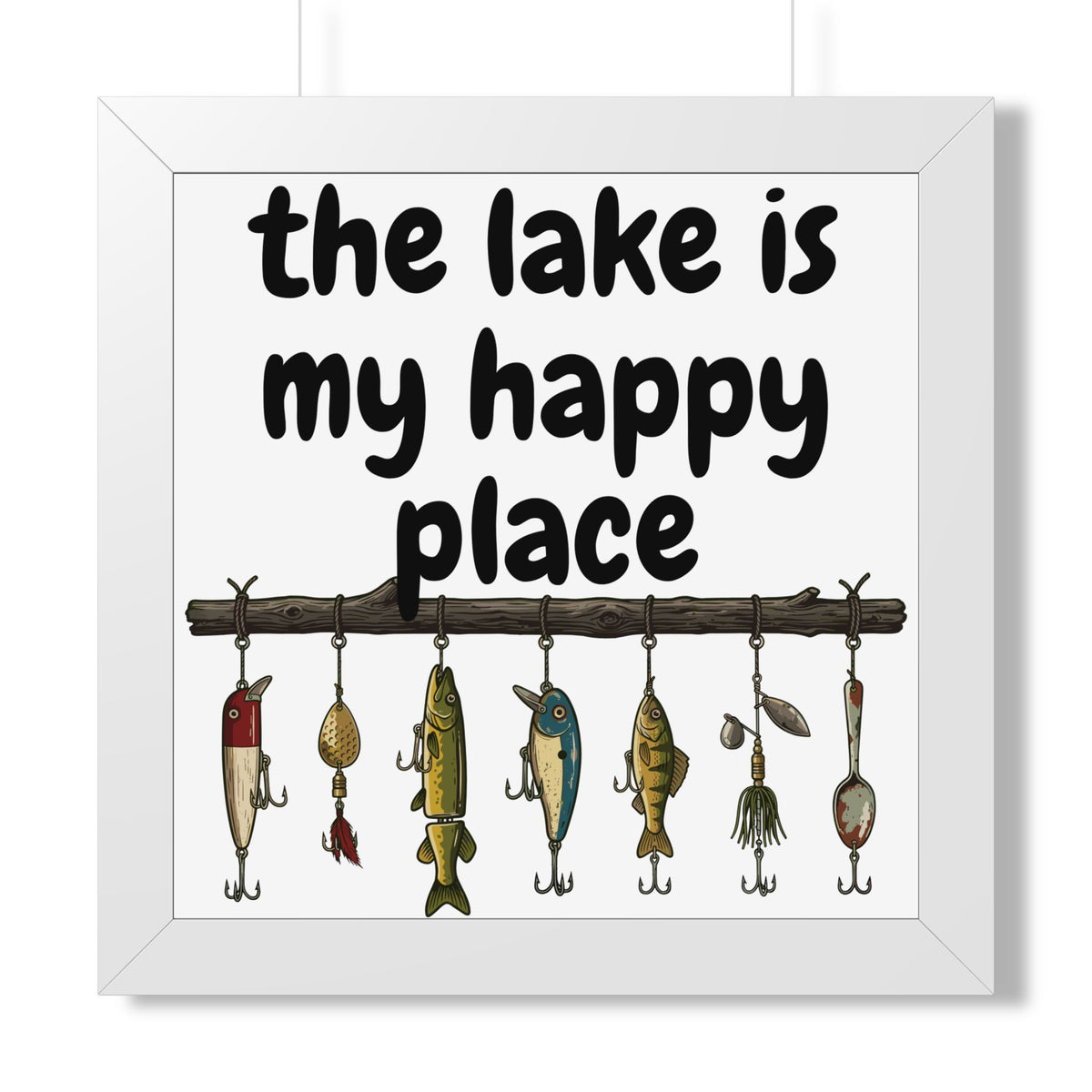 The Lake is My Happy Place - Wall Art