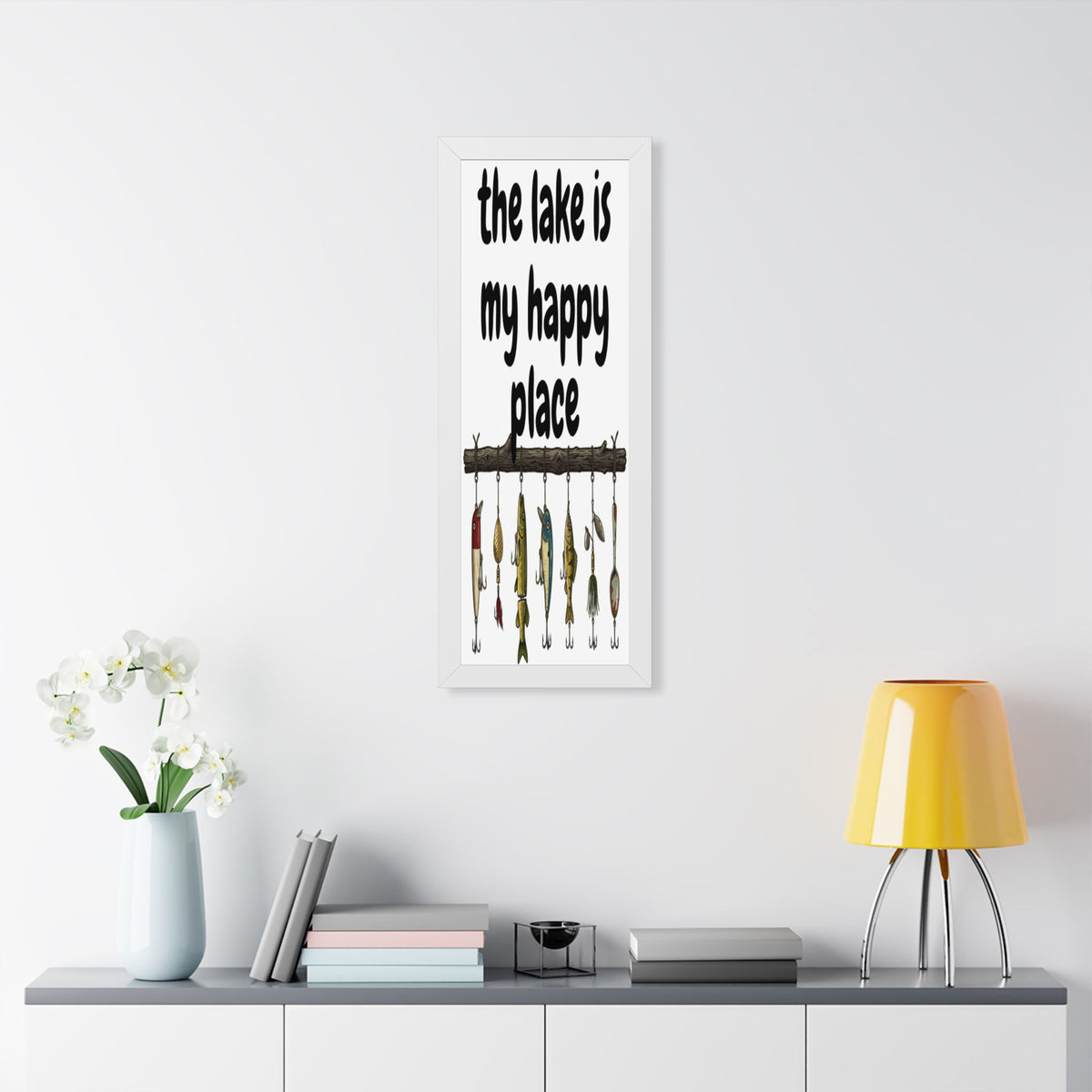 The Lake is My Happy Place - Wall Art