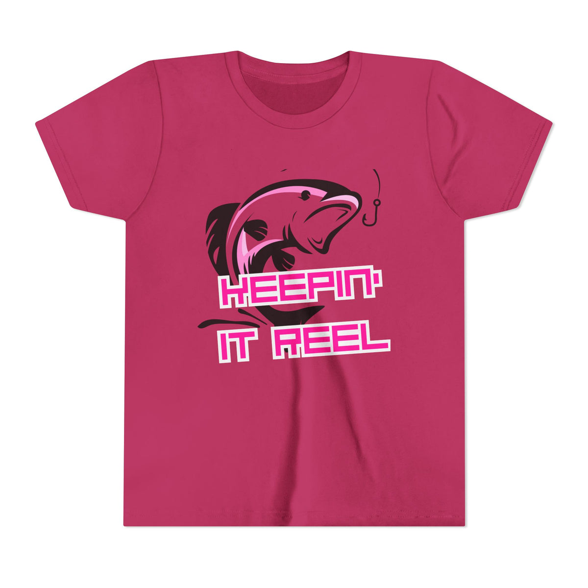 Youth Fishing Tee - "Keepin' It Reel" Graphic Shirt