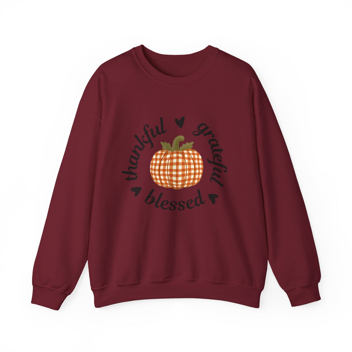 Thankful Grateful Blessed Sweatshirt — Pumpkin Fall Crewneck