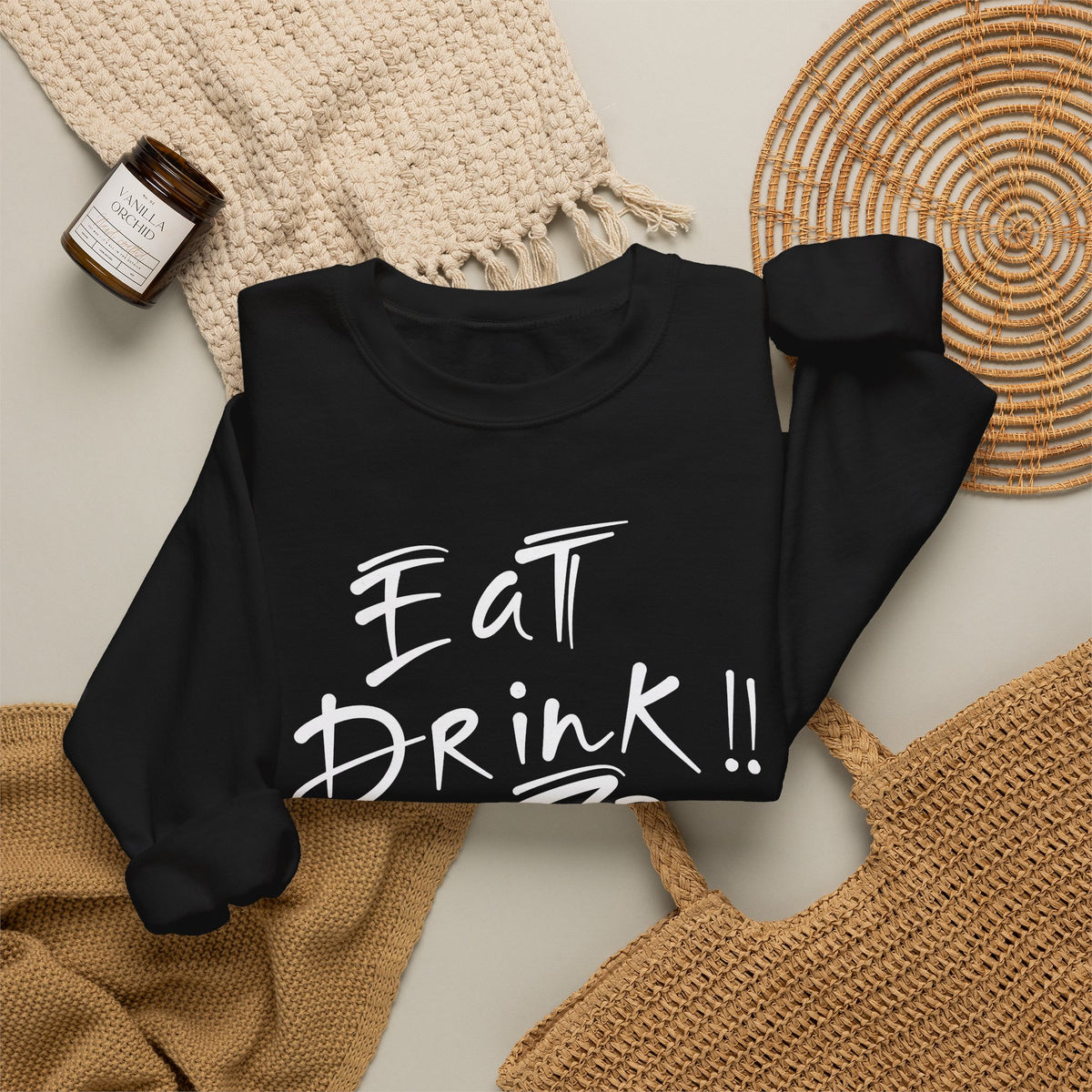 Eat Drink & Be Scary Sweatshirt — Halloween Graphic Crewneck