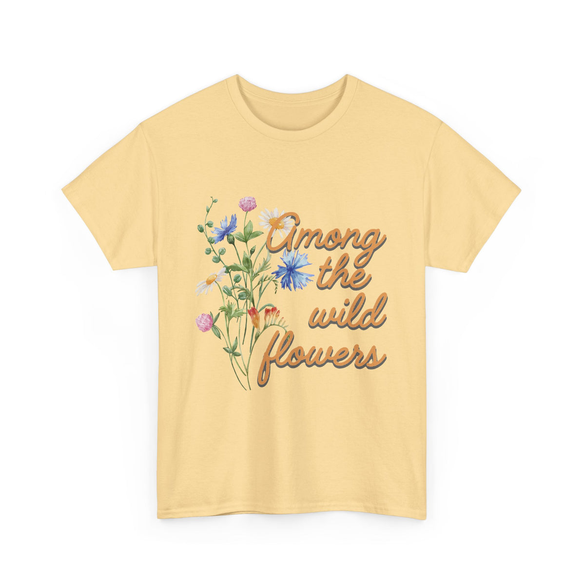 Among the Wild Flowers Tee — Floral Graphic T-Shirt
