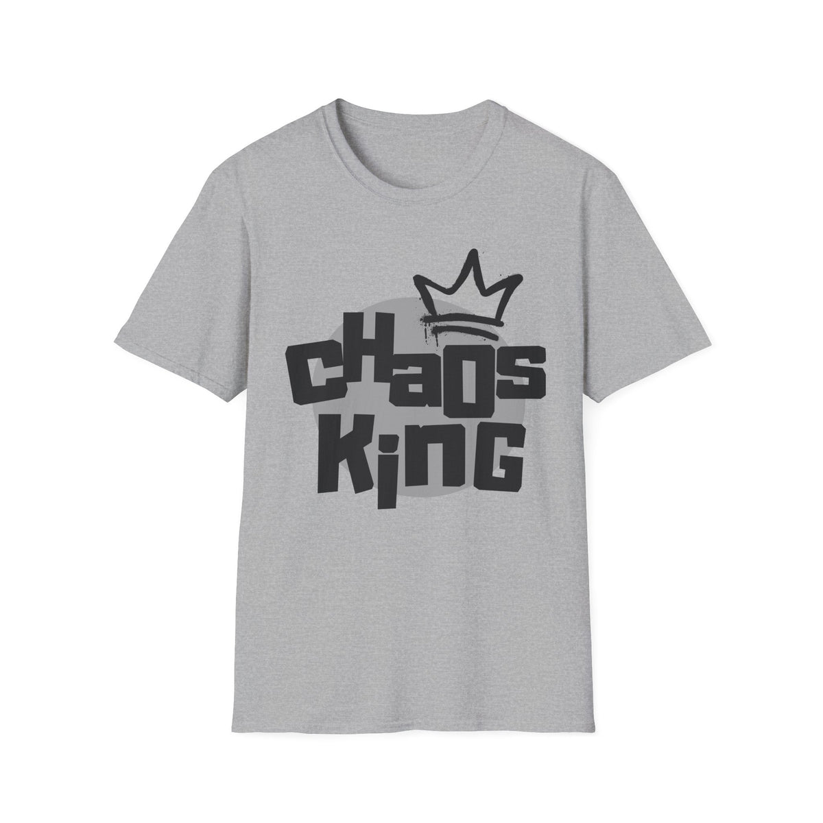 Chaos King T-Shirt — Retro Bubble Letter Tee for Fathers, Father’s Day Gift