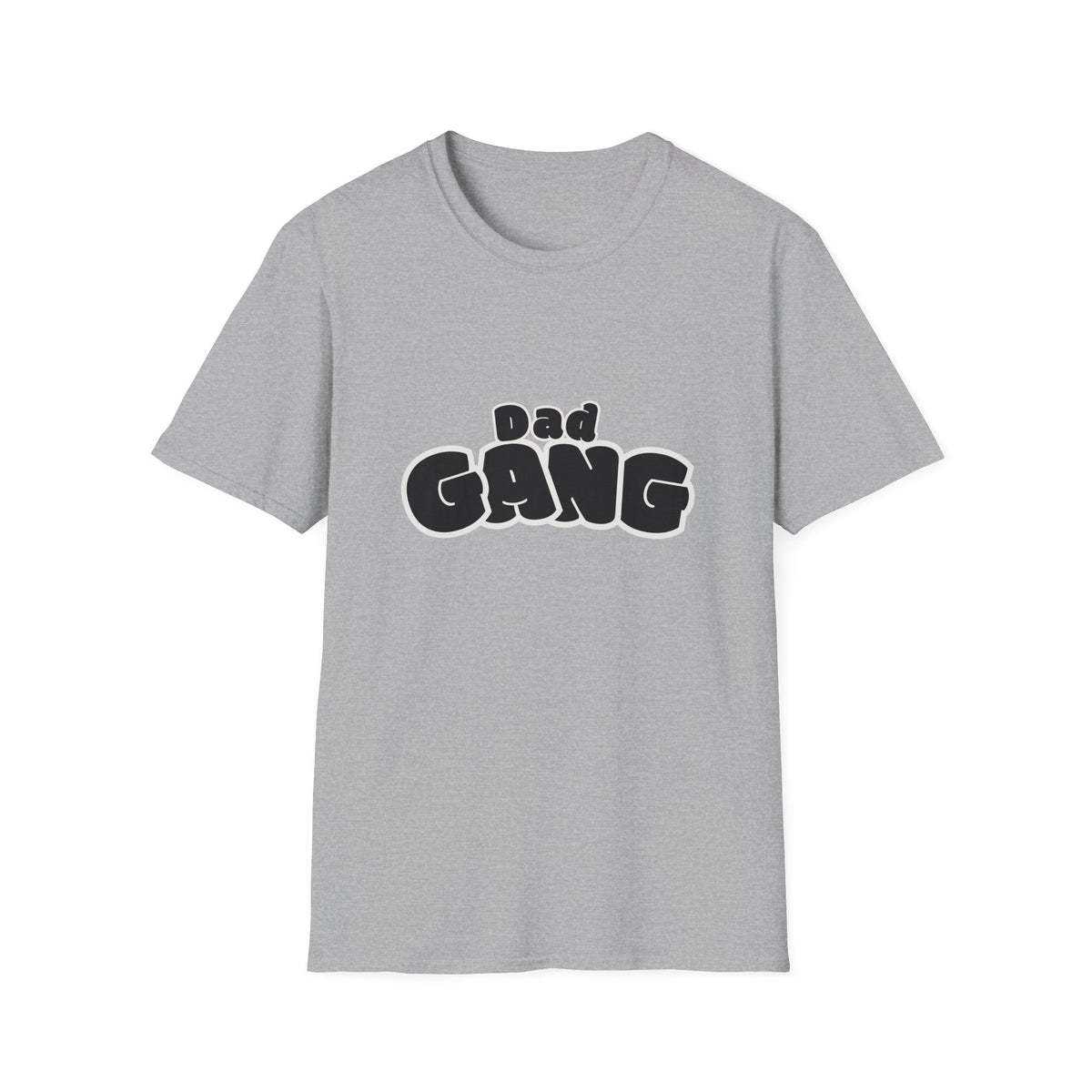Dad Gang T‑Shirt — Retro Bubble Letter Fathers' Tee (Father's Day Gift)