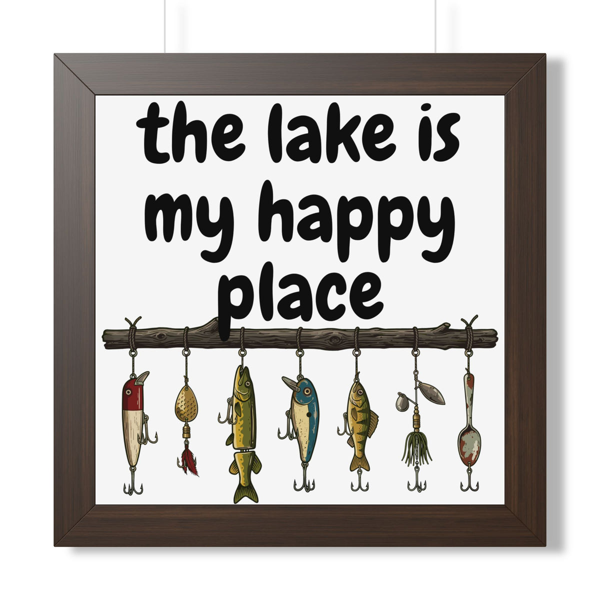 The Lake is My Happy Place - Wall Art
