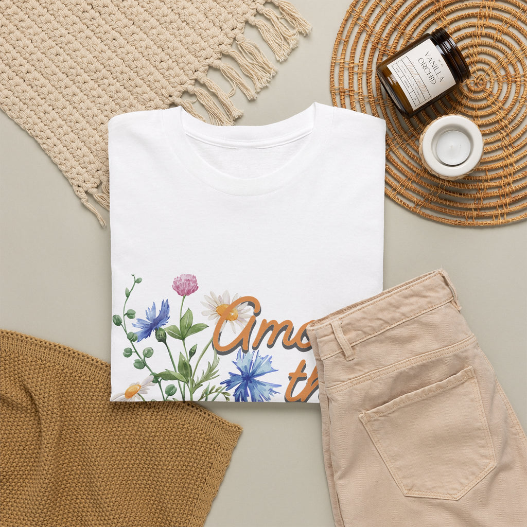 Among the Wild Flowers Tee — Floral Graphic T-Shirt