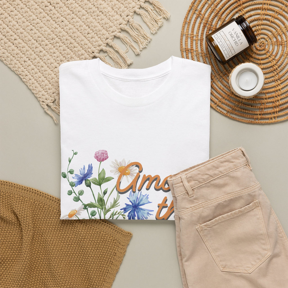 Among the Wild Flowers Tee — Floral Graphic T-Shirt
